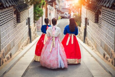 Korea Hanbok wearing experience, Korea Autumn Tour Package